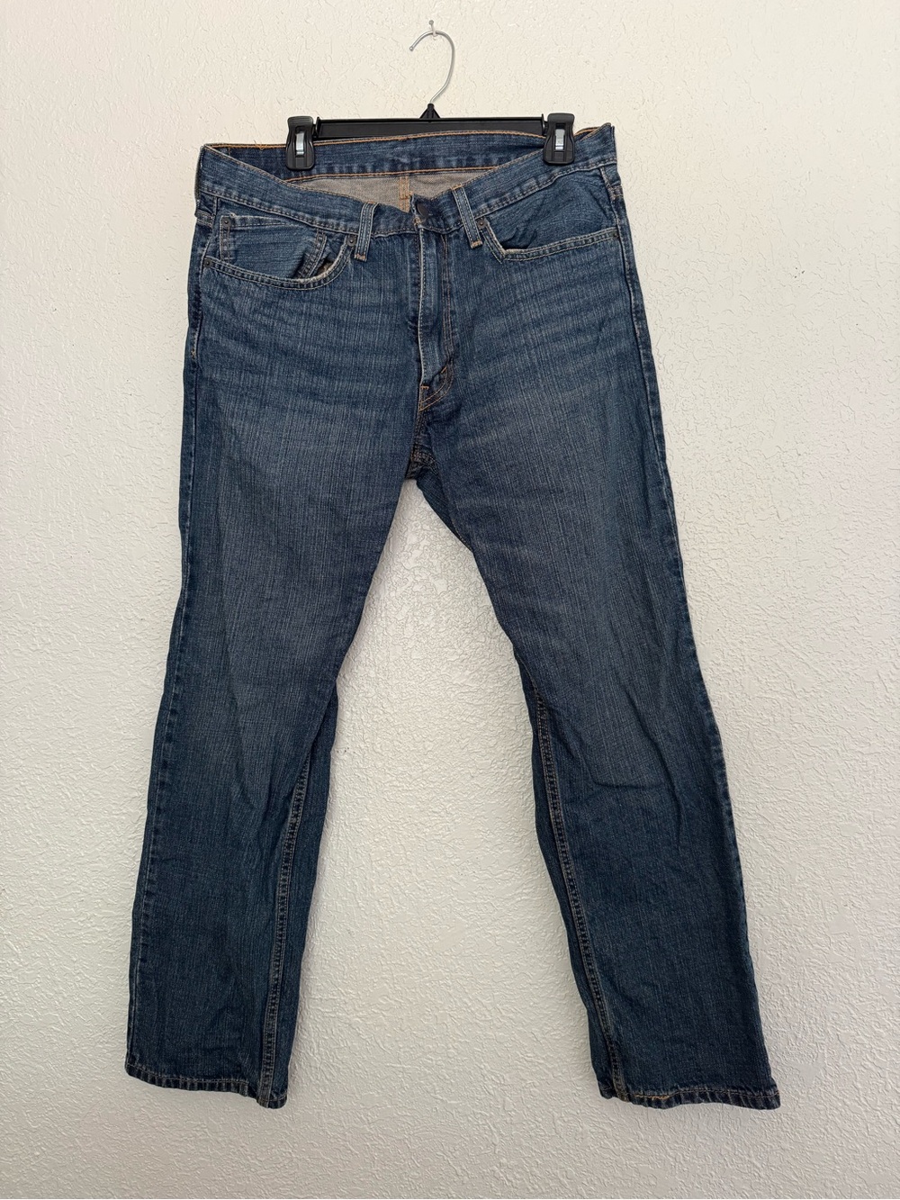 Levi's Men's Straight-Leg Dark Blue Denim Jeans